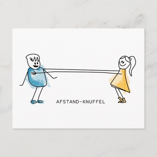 AfStand-Knuffel Postkarte (Vorderseite)