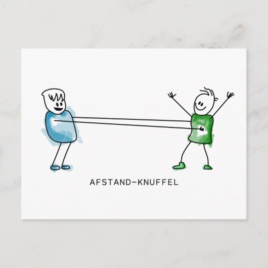 AfStand-Knuffel Postkarte (Vorderseite)