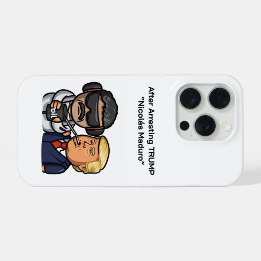 After Arresting TRUMP “Nicolás Maduro” iPhone Hülle (Rückseite (Horizontal))