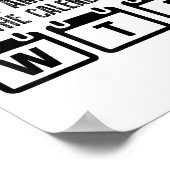 After Monday And Tuesday Even The Calendar Says Wt Poster (Ecke)