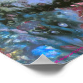 "After rain sunset window", abstract, psychedelic Poster (Ecke)