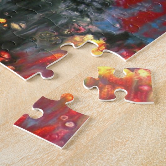 "After Rain Sunset Window", fractal, abstract Puzzle (Seite)