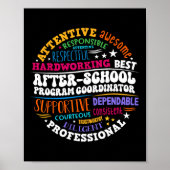 After School Program Coordinator Week Back To Scho Poster (Vorne)