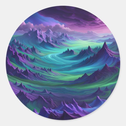 After The Storm, Color Remains - Runder Aufkleber (Vorderseite)