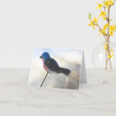 After The Storm Winter Nature Photography Note Karte (Gelbe Blume)