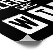 After Tuesday Even The Calendar Say Wtf Funny Star Poster (Ecke)