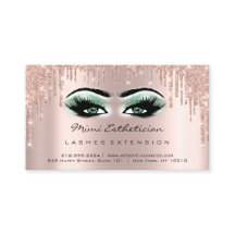 Aftercare-Anleitungen Lash-Rose Smoky-grüne Augen