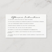 Aftercare Brows Rose Crown Microblading Visitenkarte (Rückseite)