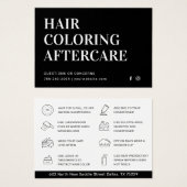 Aftercare Business Card zum Färben von Haaren (Vorne & Hinten)