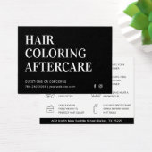 Aftercare Business Card zum Färben von Haaren (Schreibtisch)