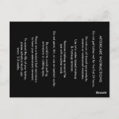 Aftercare Eyelash Care Cards Postkarte (Rückseite)