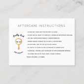 AfterCare für Lash Extensions Salon Visitenkarte (Vorderseite)