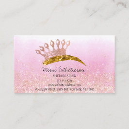 Aftercare Instruction Eyebrow Crown Rose Gold-Logo Visitenkarte