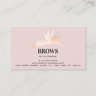 Aftercare Instructions Eyebrow Crown Microblading  Visitenkarte