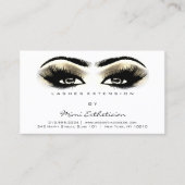 Aftercare Instructions Lash Champaigne White Gold Visitenkarte (Vorderseite)