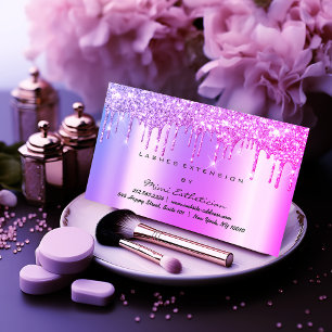 Aftercare Instructions Lash Pink Tropfen Funkelnd Visitenkarte
