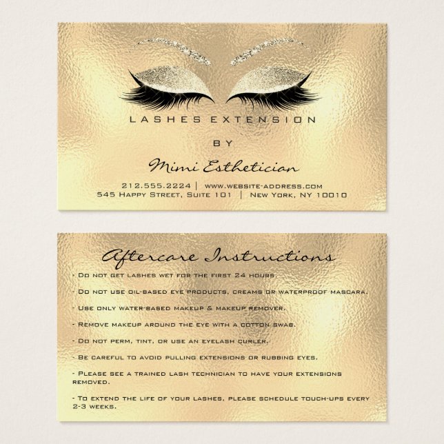 Aftercare Instructions Lashes (Vorne & Hinten)