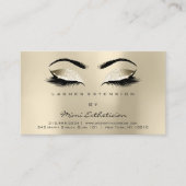 Aftercare Instructions Lashes Champaigne Ivory Visitenkarte (Vorderseite)