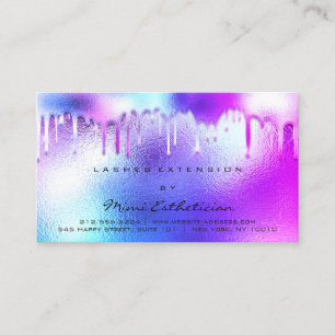 Aftercare Instructions Lashes Pink Tropfen Royal Visitenkarte