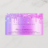 Aftercare Instructions Lashes Pink Tropfens Spark Visitenkarte (Vorderseite)