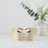 Aftercare Instructions Lashes Visitenkarte (Stehend Vorderseite)