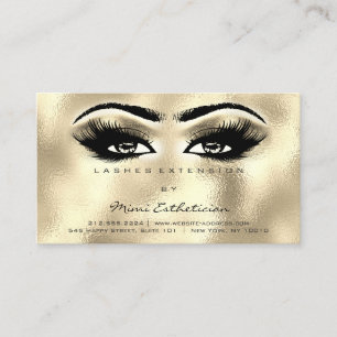 Aftercare Instructions Lashes Visitenkarte