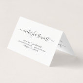 Aftercare Lashes Visitenkarten (Rückseite)