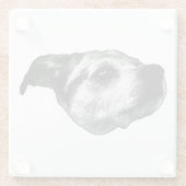 Afterglow Dot Sip — Terrier Glasuntersetzer (Rückseite)