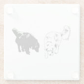 Afterglow Edge — Retriever Duo Glasuntersetzer (Rückseite)
