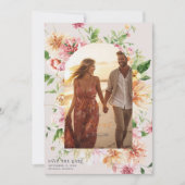 Afterglow Garden Floral Photo Save the Date (Vorderseite)