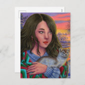 "Afterglow" postcard Feiertagspostkarte (Vorne/Hinten)