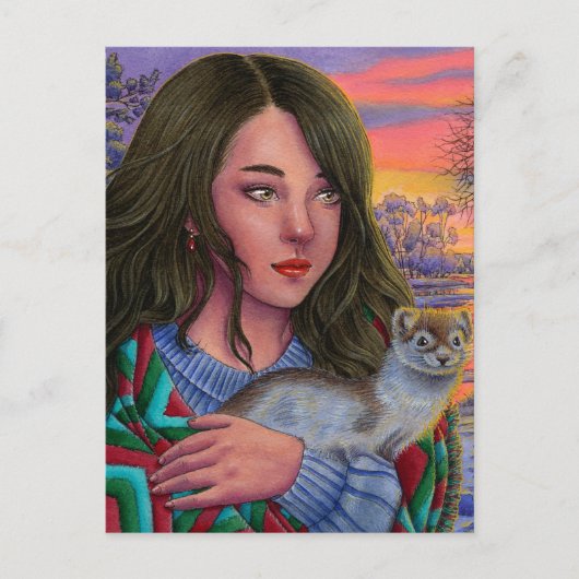 "Afterglow" postcard Feiertagspostkarte (Vorderseite)