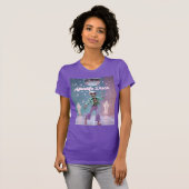 Afterlife Disco  Groovy Skeleton Dance in Pastel  T-Shirt (Vorne ganz)