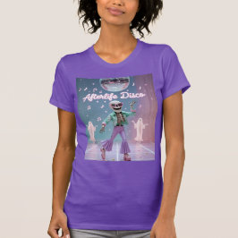 Afterlife Disco  Groovy Skeleton Dance in Pastel  T-Shirt