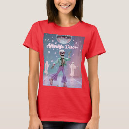 Afterlife Disco Groovy Skeleton Dance in Pastel T-Shirt