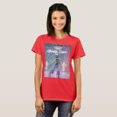 Afterlife Disco Groovy Skeleton Dance in Pastel T-Shirt (Vorne ganz)