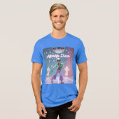 Afterlife Disco – Groovy Skeleton Dance in Pastel  Tri-Blend Shirt (Vorderseite voll)
