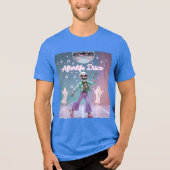 Afterlife Disco – Groovy Skeleton Dance in Pastel  Tri-Blend Shirt (Vorderseite)