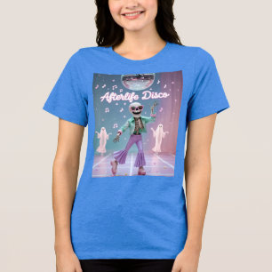 Afterlife Disco – Groovy Skelett-Tanz in Pastell Tri-Blend Shirt