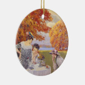 Aftermoon-Tee im Park Keramikornament (Rechts)