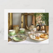 Afternon Tea Postkarte (Vorne/Hinten)