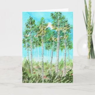 Afternoon Aspens Dankeskarte