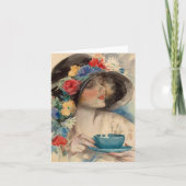 Afternoon Tea - Harrison Fisher Karte (Vorderseite)