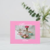 Afternoon Tea Postcard Postkarte (Stehend Vorderseite)