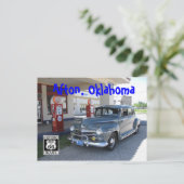 Afton OK Rt. 66 Postkarte (Stehend Vorderseite)