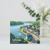 Afton USA Postkarte (Stehend Vorderseite)