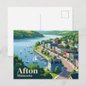 Afton USA Postkarte (Vorne/Hinten)