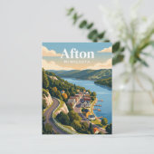 Afton USA Postkarte (Stehend Vorderseite)