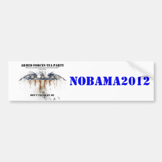 AFTP NoBama Aufkleber Autoaufkleber (Vorne)