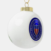 AG Adjutant General Corps Keramik Kugel-Ornament (Links)